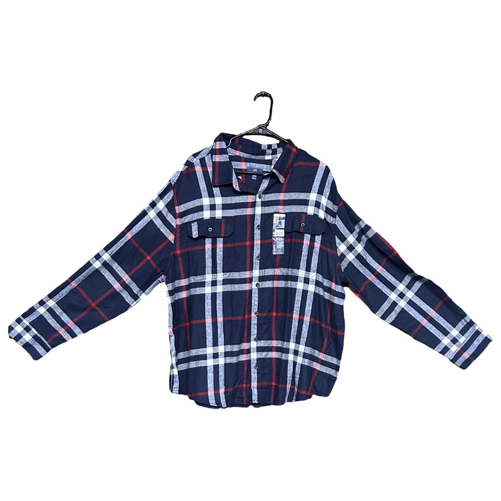 NWT George Button Down Long Sleeve Flannel